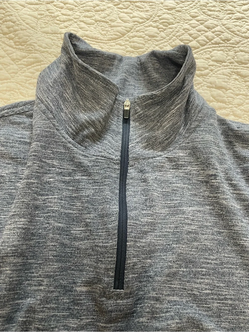 J.Crew men’s Quarter-Zip Sweater - Heather Blue